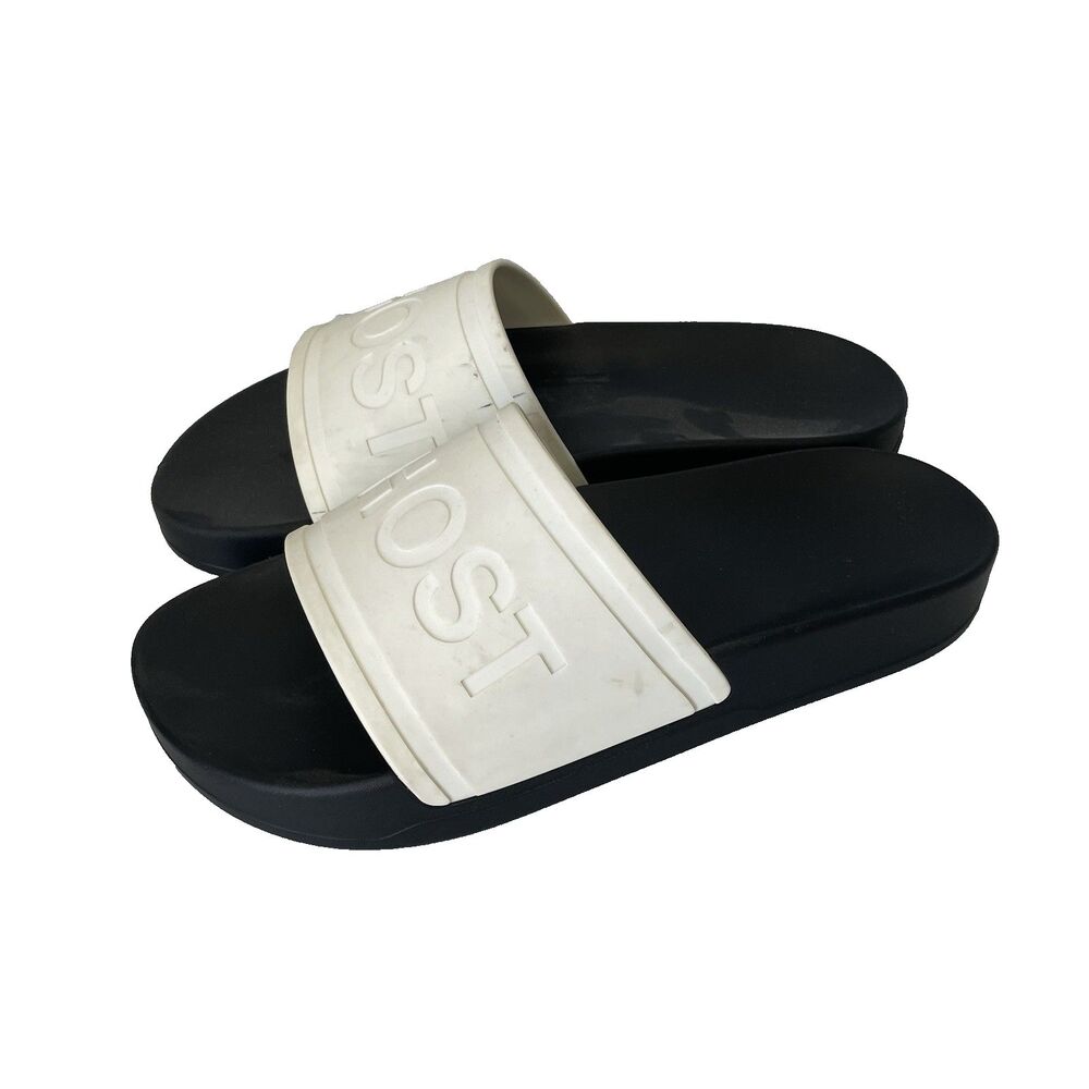 Ghost Golf Club Slides 1.0 Slip-On Sandals White Black Athletic Unisex M9/W10.5